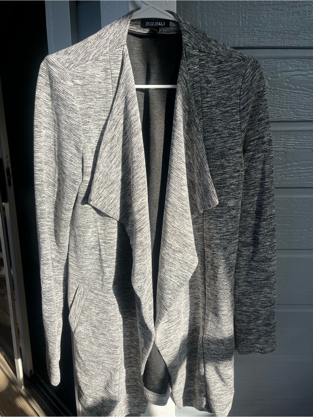 Women's Gray Cardigan Sweater